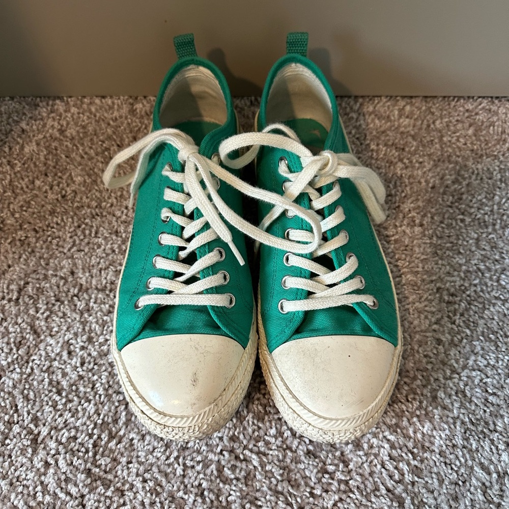 Zara green sneakers